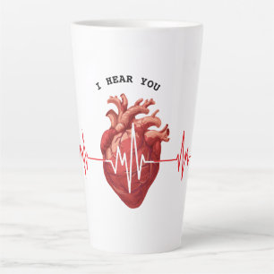 Tasse Latte cardiologue cardiologue ECG EKG