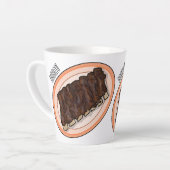 Tasse Latte Caricature à côtes courtes (Angle gauche)