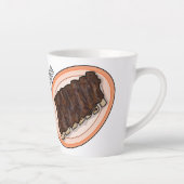 Tasse Latte Caricature à côtes courtes (Droite)