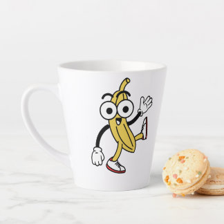 Tasse Latte Caricature à la banane