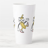 Tasse Latte Caricature à la banane (Devant)