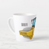 Tasse Latte Caricature à rouleaux de route (Angle gauche)