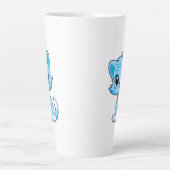 Tasse Latte Caricature adorable de chat (Devant)