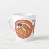 Tasse Latte Caricature de Churro (Angle gauche)