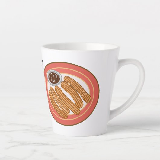 Tasse Latte Caricature de Churro (Droite)