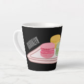 Tasse Latte Caricature de Macaron (Angle gauche)