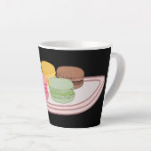 Tasse Latte Caricature de Macaron (Angle droit)