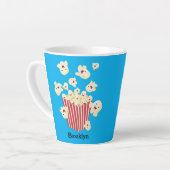 Tasse Latte Caricature de pop-corn drôles (Angle gauche)