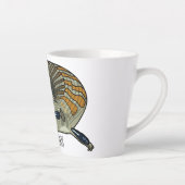 Tasse Latte Caricature en bleu (Droite)