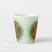 Tasse Latte Carlin Cavalier King Charles Spaniel Ruby de coule (Devant)