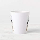 Tasse Latte Carlin, terreau et Casquette (Devant)