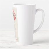 Tasse Latte Carnation - Janvier Fleur de naissance (Droite)