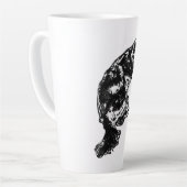 Tasse Latte "carnet spirale de récupération", "notes de café", (Angle gauche)