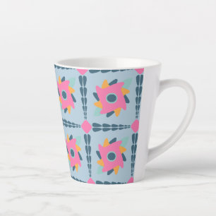 Tasse Latte Carreau coloré décoratif