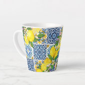Tasse Latte Carrelage méditerranéen clair Sicilien Citrus Lemo (Angle gauche)