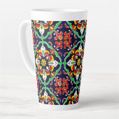 Tasse Latte Carrelage Talavera mexicain en terre cuite Design  (Angle gauche)