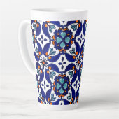 Tasse Latte Carrelage Talavera Mexicaine No 1 (Angle gauche)