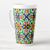 Tasse Latte Carrelage Talavera Mexicaine No 6 (Angle gauche)