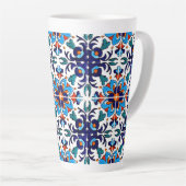 Tasse Latte Carrelage Talavera Mexicaine No 9 (Angle droit)