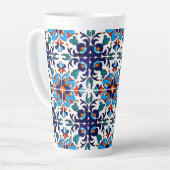 Tasse Latte Carrelage Talavera Mexicaine No 9 (Angle gauche)