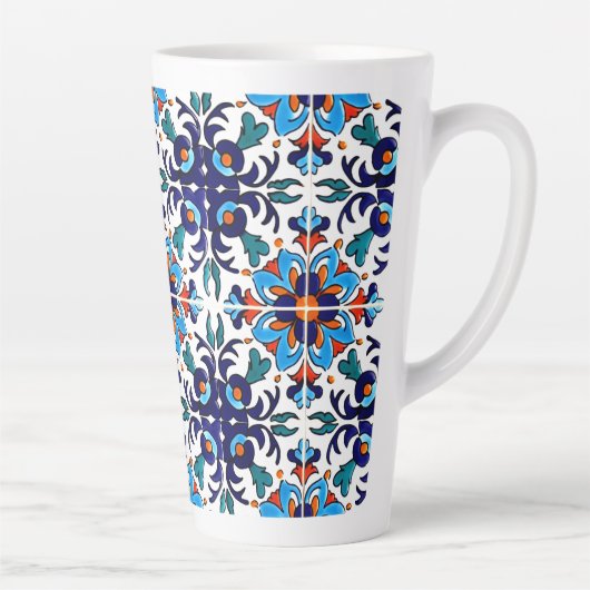 Tasse Latte Carrelage Talavera Mexicaine No 9 (Droite)