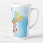 Tasse Latte Carte de Chine (Droite)