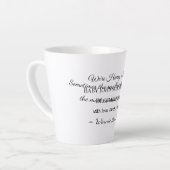 Tasse Latte Carte de déclaration personnalisée pour bébé (Angle gauche)