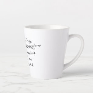 Tasse Latte Carte de déclaration personnalisée pour bébé