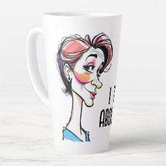 Tasse Latte Carte de la Fête des Femmes - Caricature Drôle 1 +