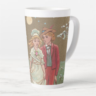 Tasse Latte Carte de la Saint-Valentin Antique Romantique, 187