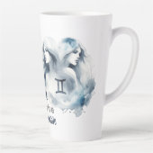 Tasse Latte Carte Gemini Twins Traits Zodiac Signal Anniversai (Droite)