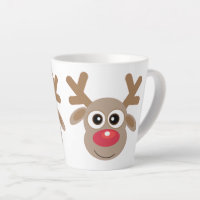 Cartographie de Noël blanc de mignon renne