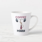 Tasse Latte Carton d'haltérophilie Cute Meerkat (Droite)