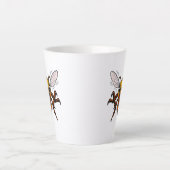 Tasse Latte Cartoon Wasp Charge Bold Insect Art (Devant)