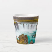 Tasse Latte Cascade de Godafoss, Islande (Devant)