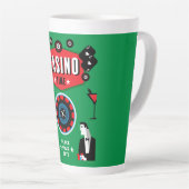 Tasse Latte Casino Gambling Poker Roulette (Angle droit)