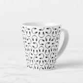 Tasse Latte Casques Musique Imprimer COULEUR ARRIÈRE - PLAN PE (Angle droit)