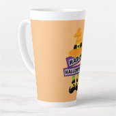 Tasse Latte Casquette de sorcière et Halloween pieds (Angle gauche)