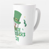 Tasse Latte Casquette vert chanceux Shamrock St. Patrick's Day (Angle droit)
