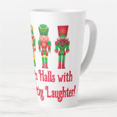 Tasse Latte Casse-noix de Noël (Angle droit)