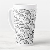 Tasse Latte Cat Cafe motif (Angle gauche)