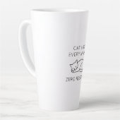 Tasse Latte Cat hair everywhere zero regrets (Angle gauche)