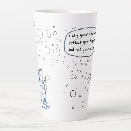 Tasse Latte Cat Hopes (Devant)