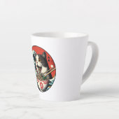 Tasse Latte Cat Ramen Japanese Art Vintage Style (Angle droit)