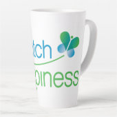 Tasse Latte Catch Happiness in your moments! (Angle droit)