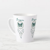 Tasse Latte Catcher et papillon de rêve vert (Angle gauche)