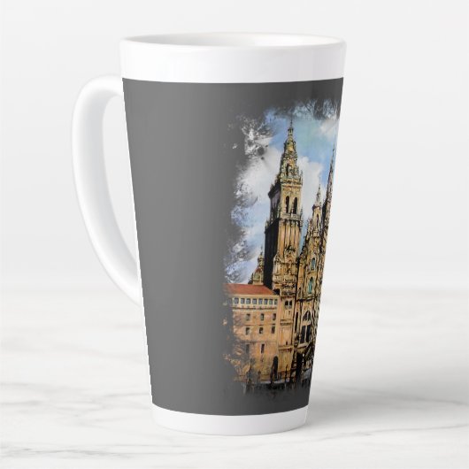 Tasse Latte Catedral de Santiago de Compostela (Angle gauche)