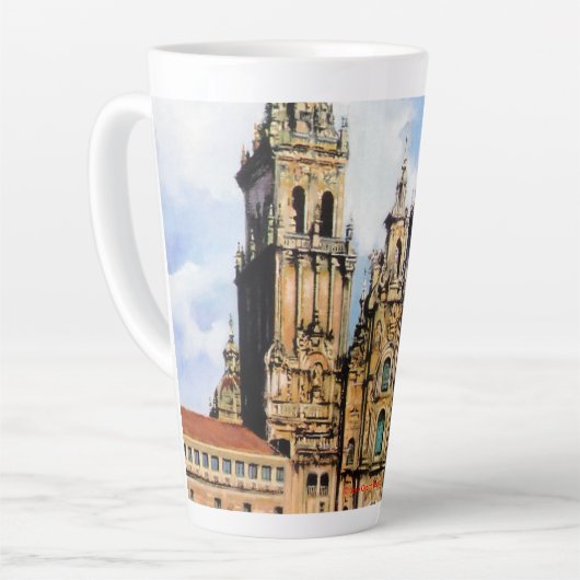 Tasse Latte Catedral de Santiago de Compostela (Angle gauche)