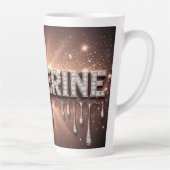 Tasse Latte Catherine Nom en Or Liquide (Droite)