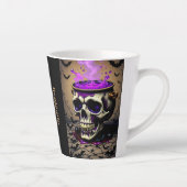 Tasse Latte Cauldron d'Halloween gothique foncé (Droite)